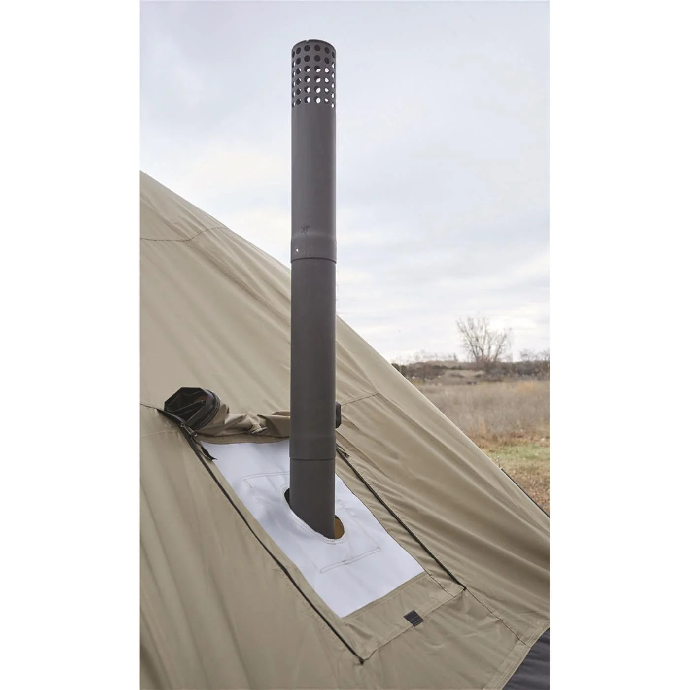 Guide Gear Outdoor Base Tent, Hiking, Hunting, Four Season Camping with Stove Outlet