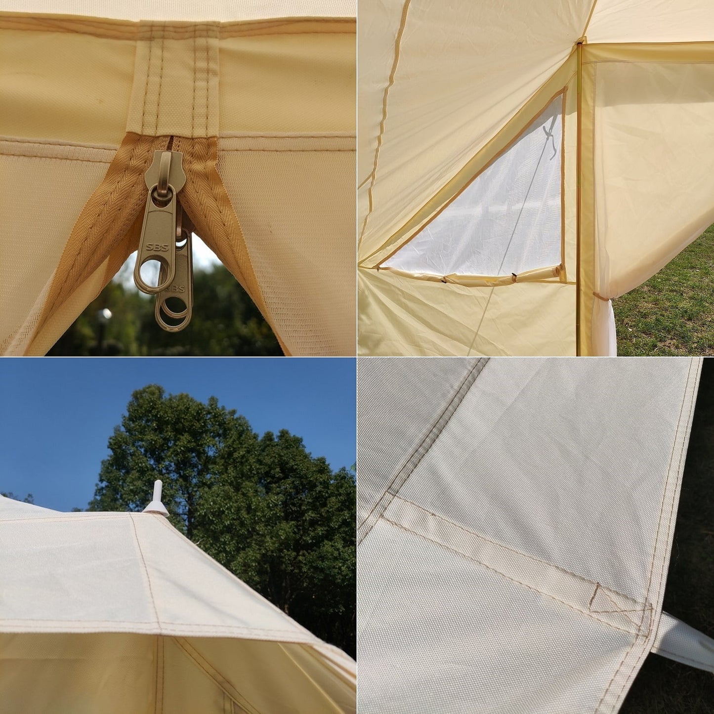 Outdoor Waterproof Oxford Cloth Family Camping Tent, Luxury Glamping Tent