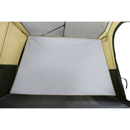 Ozark Trail Hazel Creek 3-Room Cabin Tent Sleeps 12 in 20' x 9' x 84", Green