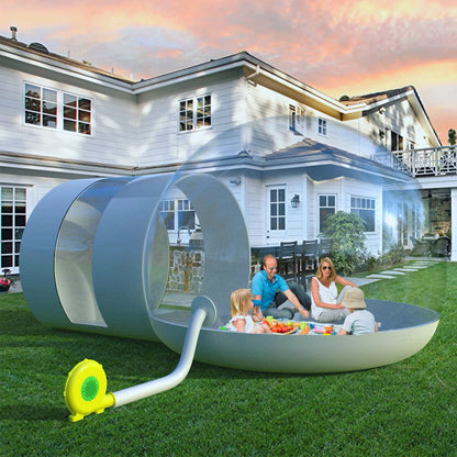 Anqidi Inflatable Luxury Bubble Tent Single Tunnel Transparent Eco Bubble House Outdoor Dome Greenhouse Camping Tent 3.5M W/ Blower