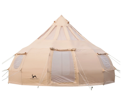 TOMOUNT Campana Tent with Greenhouse, 65% Polyester and 35% Cotton