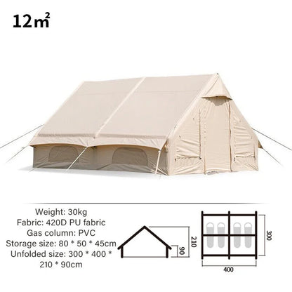 Unistrengh Outdoor Inflation Tent Glamping Tent Fishing Camping Easy Setup Pop Up Tent Privacy Screen House Room Sun Shelters