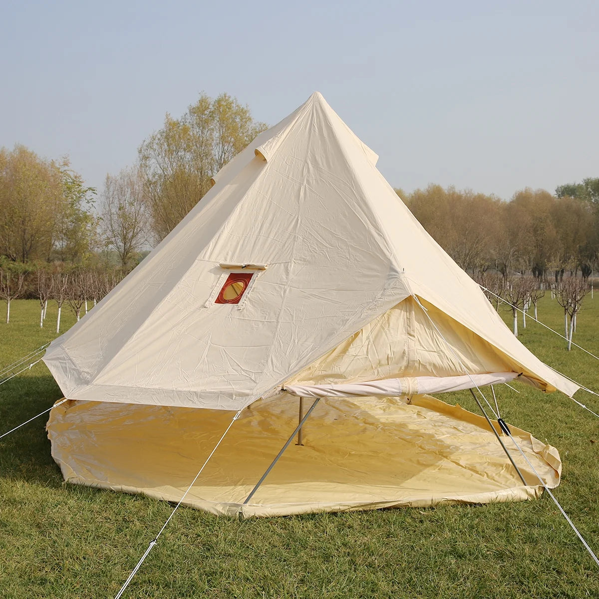 UNISTRENGH Bell Tent 6M Emperor Twin Ultimate Bell Tent Waterproof Hunting Camping Glamping Yurts